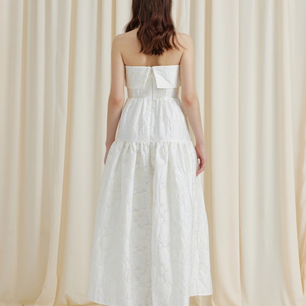 Maison Amory Swan Lake Maxi Dress-XS-Cream Custard - Picture 6 of 7